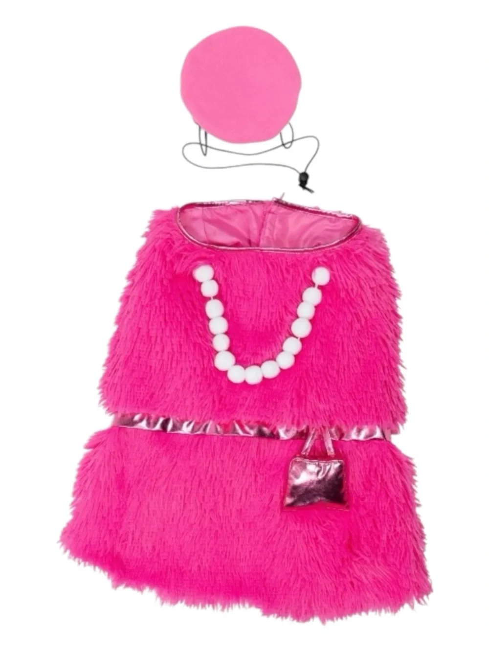 Vibrant Life Halloween Paw-risian Costume for Dogs In Pink